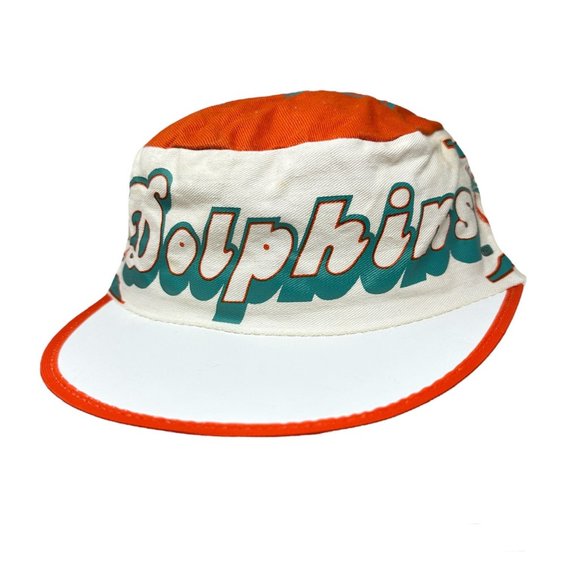 Vintage Miami Dolphins Painters Cap NFL Football Flat Top Baseball size M/L USA - Picture 1 of 16